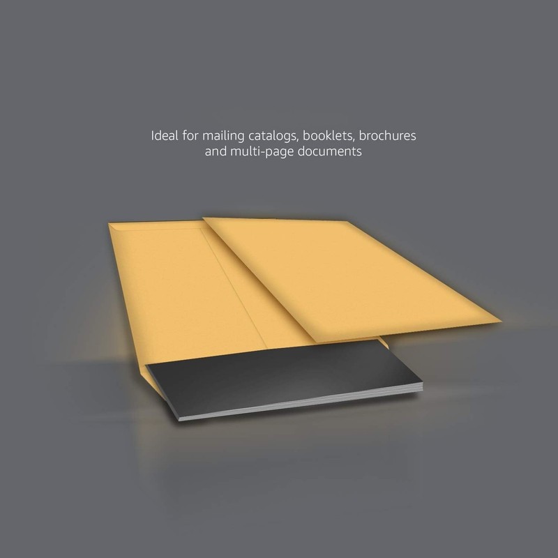 Brown Kraft Self Seal Catalog Envelopes 6x9 Inch 100 Pack for Business gallery