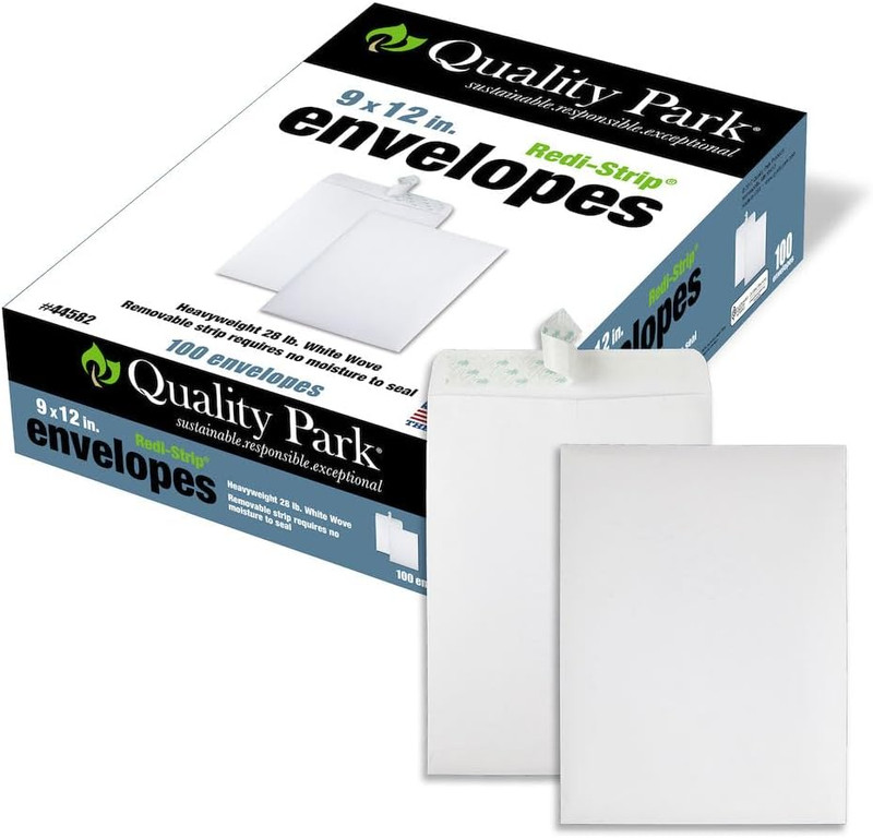 9" X 12" Self-Sealing Catalog Envelopes, for Mailing, Organizing A