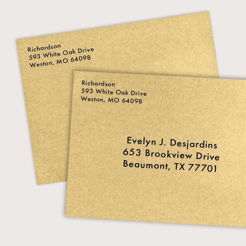 LUXPaper 4Bar A1 Contour Flap Envelopes, Blonde Metallic, 3 5/8 x 5 1/8 gallery