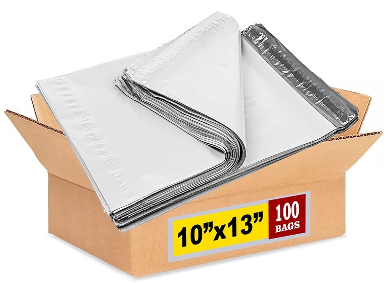 Imbaprice Self Sealing Matte Poly Mailers 10X13 White Tear Resistant Pack Of 25