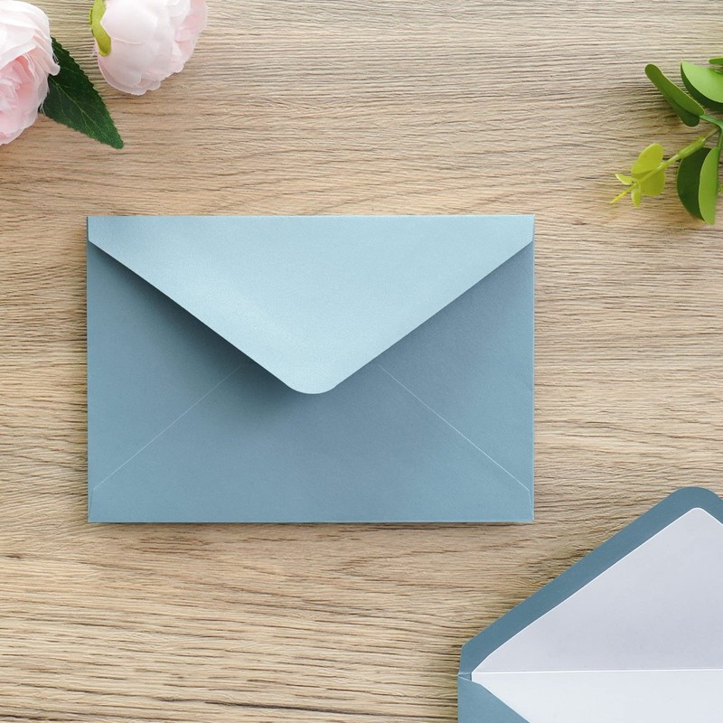PONATIA 50 A4 4x6 Dusty Blue Envelopes for Wedding Invitation Birthday Cards gallery