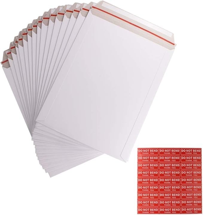 Self Seal Photo Document Mailers 9x12 Inch 100 Pack White Cardboard Envelopes gallery