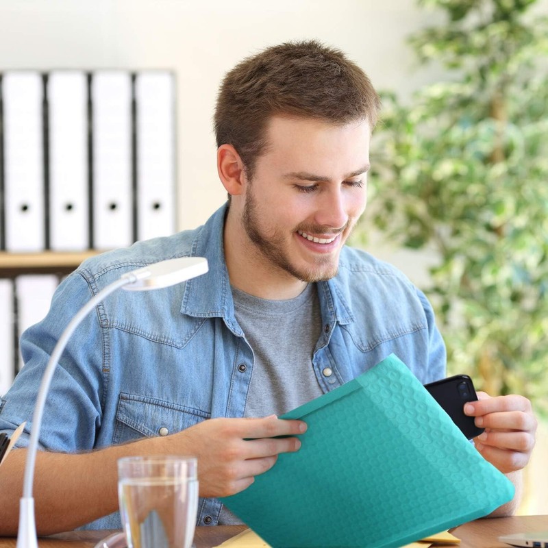 500x Bulk Bubble Mailers 8.5x12 Padded Envelopes 8.5x11 Poly Mailing Bags Teal gallery
