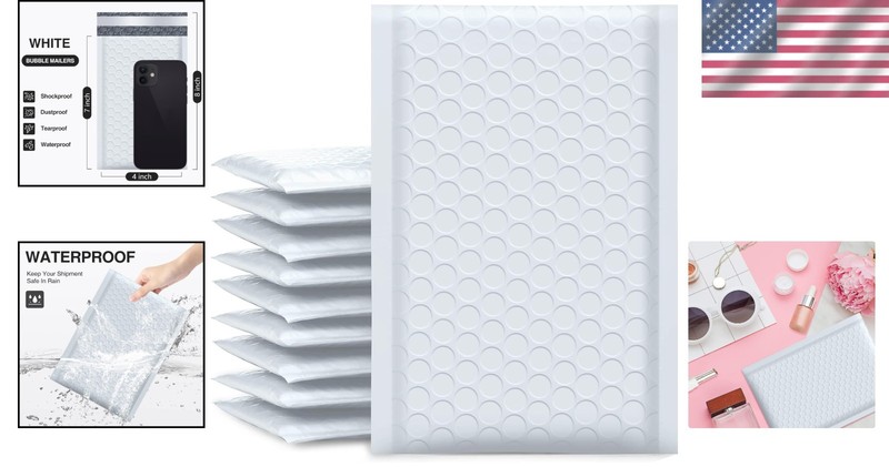 Opaque Self-Seal Bubble Mailers 50 Pack - 4x8” for Discreet Shipping Solutions gallery