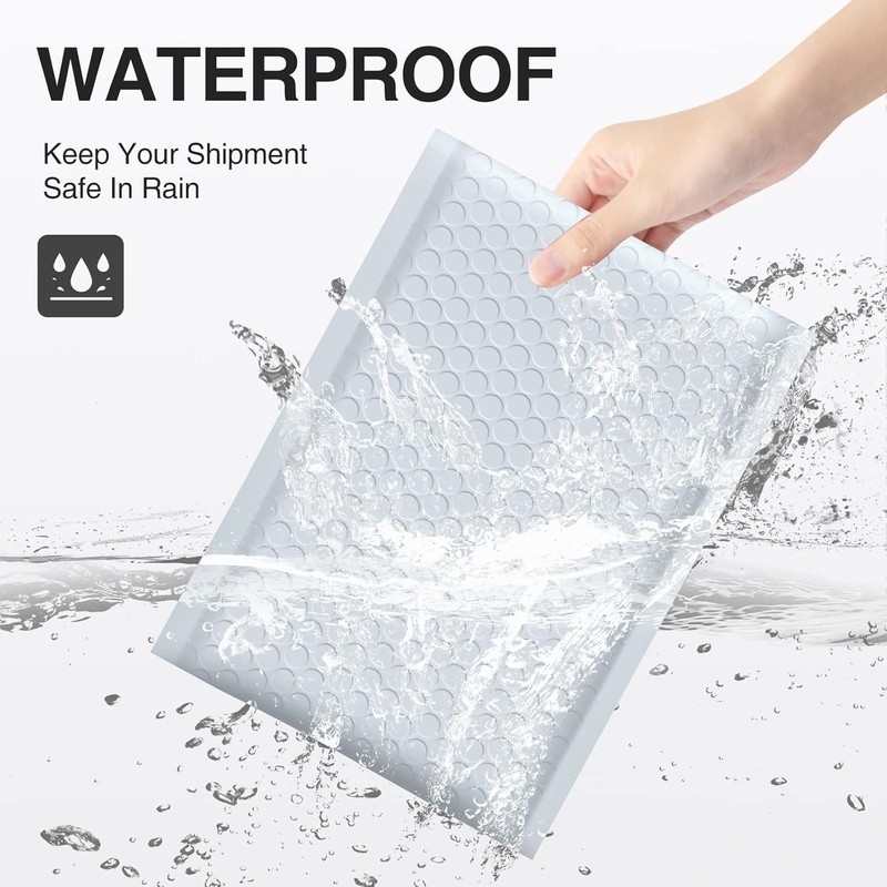 Opaque Self-Seal Bubble Mailers 50 Pack - 4x8” for Discreet Shipping Solutions gallery