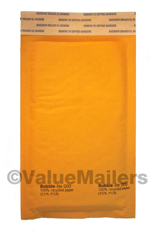 2000 #000 4×8 ” Bubble – Lite ” Kraft Bubble Mailers Padded Envelopes Bags
