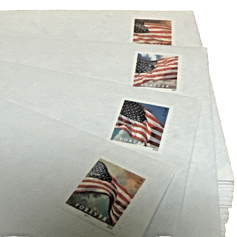 200 1st Class Postage Affixed With Security Peel & Seal Envelopes #10 Size 4⅛X9½