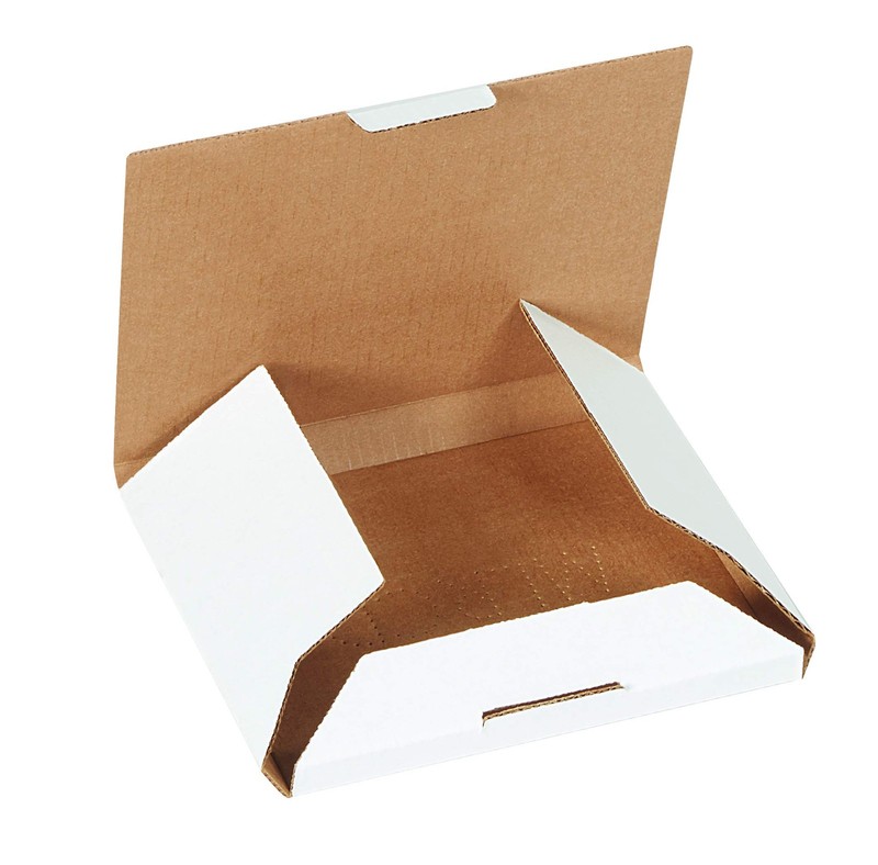 Aviditi MLRCD Corrugated CD Mailer, 5-5/8" Length x 5" x 7/16" White 50-Ct gallery