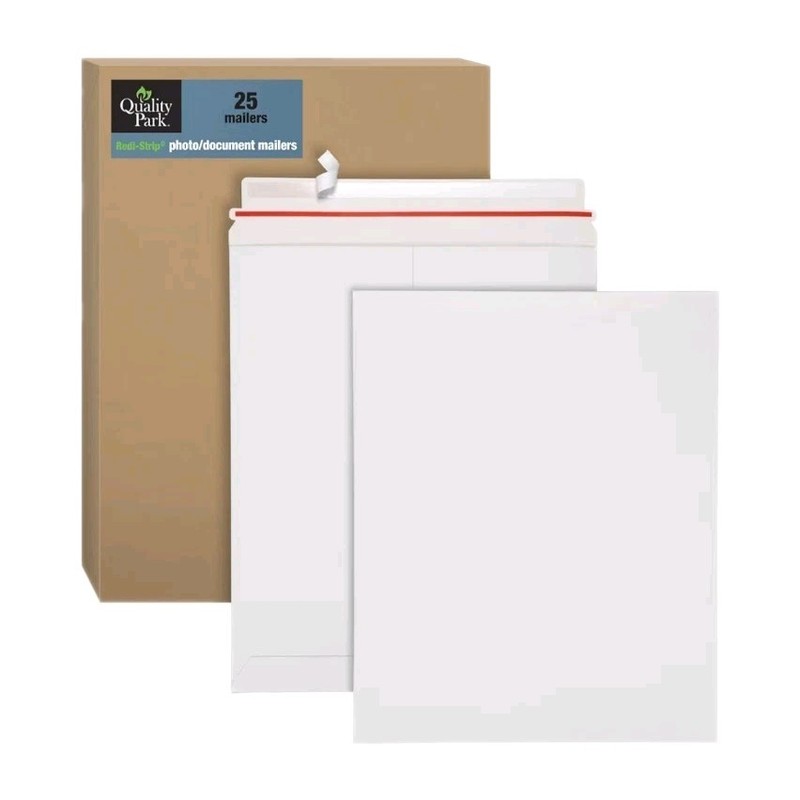 Quality Park 12-3/4 x 15 Photo Document Mailer with Peel & Seal Self Seal 25 PK