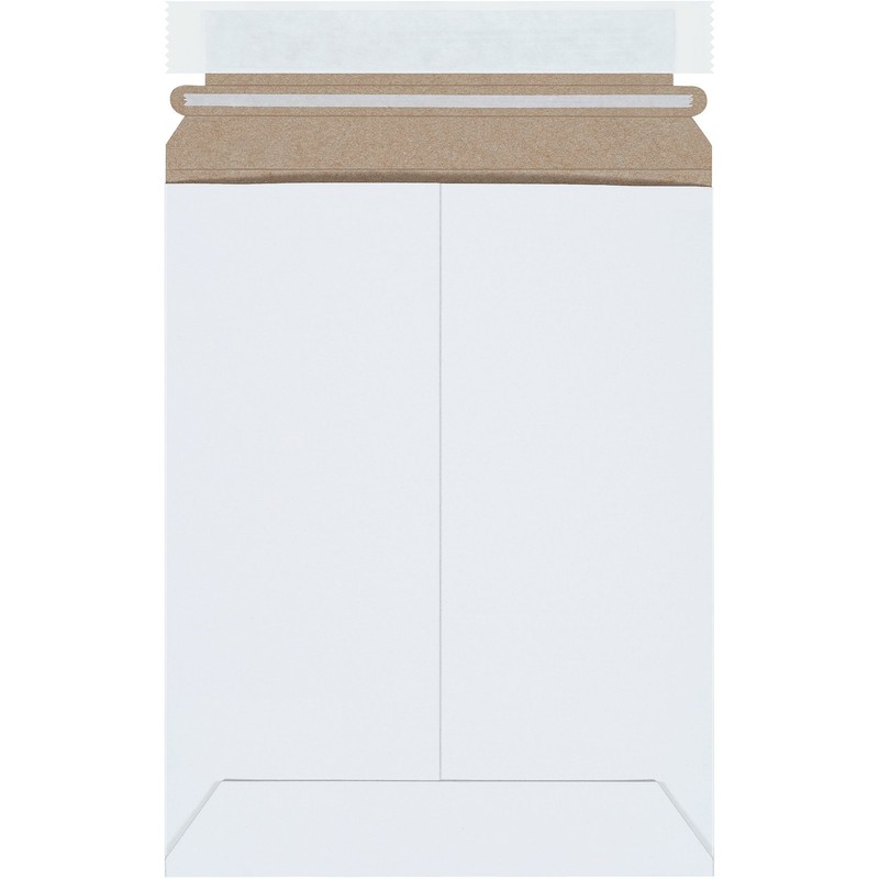 7 x 9″ Stayflats Brand Rigid Flat Mailers, White (Pack of 100) Photo Document…