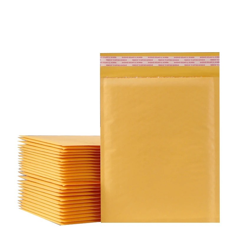 10PCS/7sizes Kraft Paper Bubble Envelopes Padded Mailers Shipping