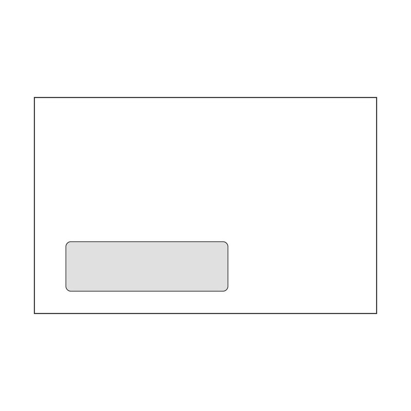 Poly Window Open Side Booklet Envelopes, 6″ x 9-1/2″, 24#, White, Side Seams