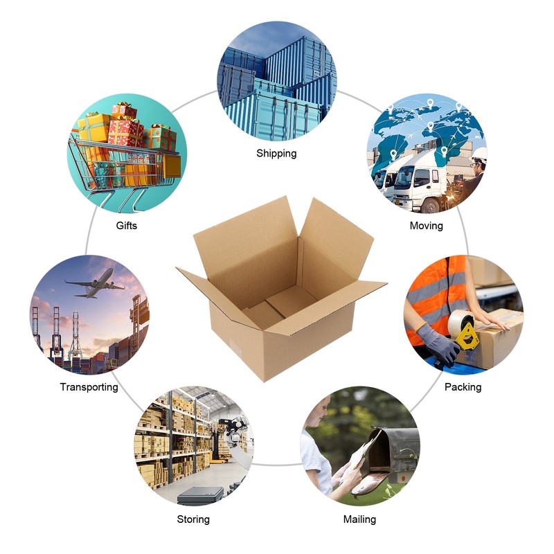 100 10x8x6 Cardboard Paper Boxes Mailing Packing Shipping Box Corrugated Carton gallery