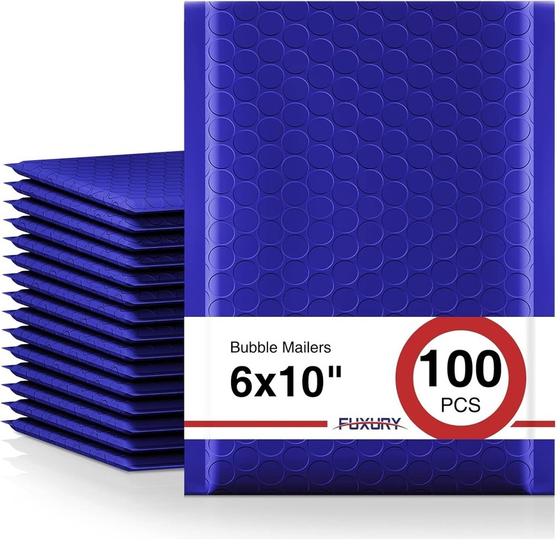 Seal & Ship with 100 Royal Blue Bubble Mailers 6×10″ – Perfect for All Occasions