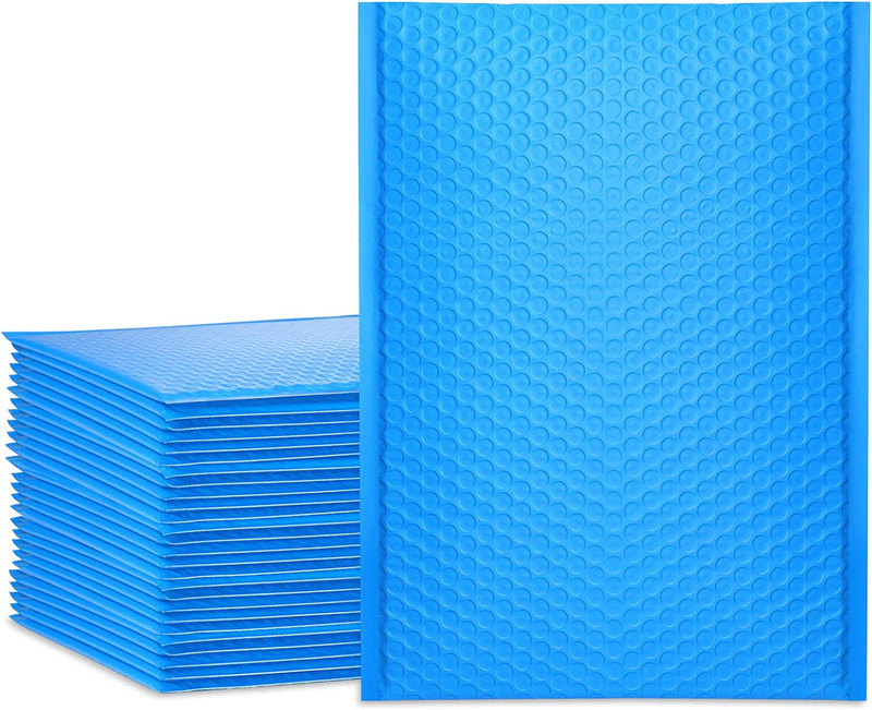 Bubble Mailers 9.5X14.5 Inch Blue 25 Pack Poly Padded Envelopes Large #4 Mailing