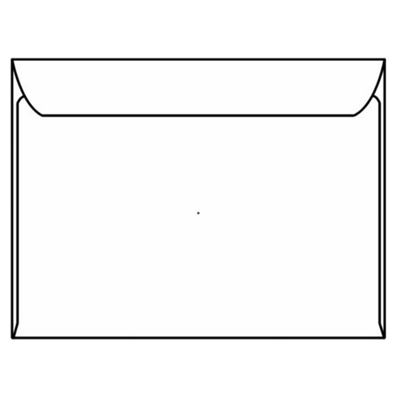 Open Side Booklet Envelopes, 8-3/4" x 11-1/2", 28#, White, Side Seams (Box of
