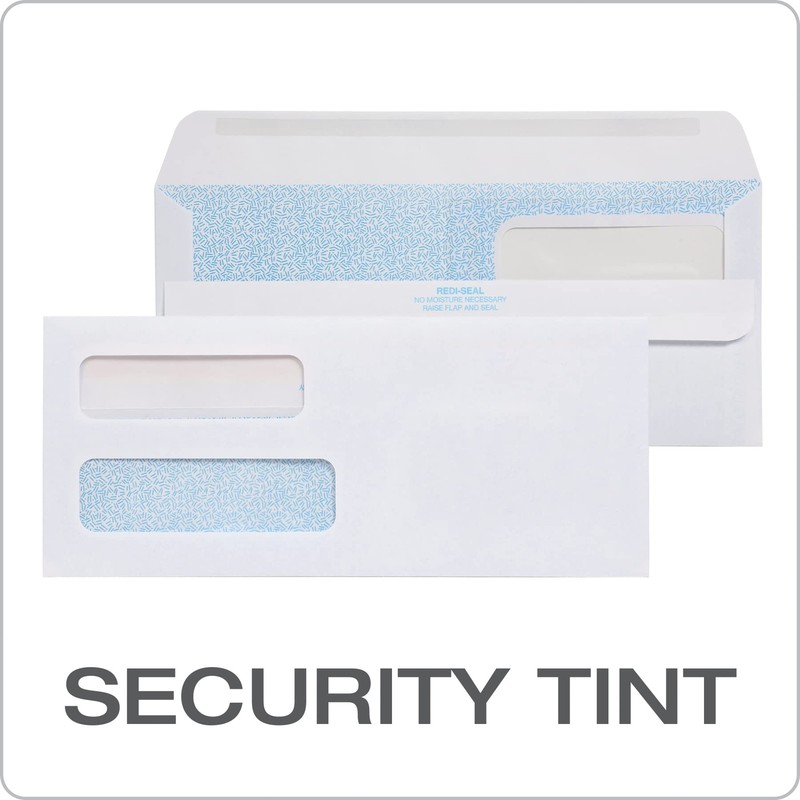#10 Double-Window Self-Seal Security Envelopes, For Business Statements, Invo... gallery