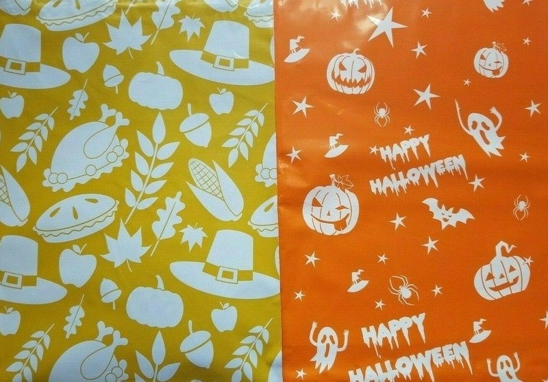 10X13 Designer Poly Mailer bags Choose your Design Quantity Fast Ship Fall