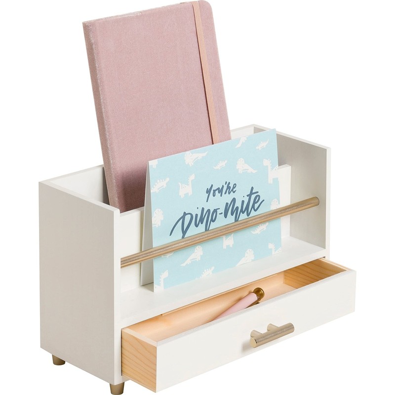 U Brands Juliet Letter Sorter, Office Supplies, 22.5" x 19.5" x 12", White gallery