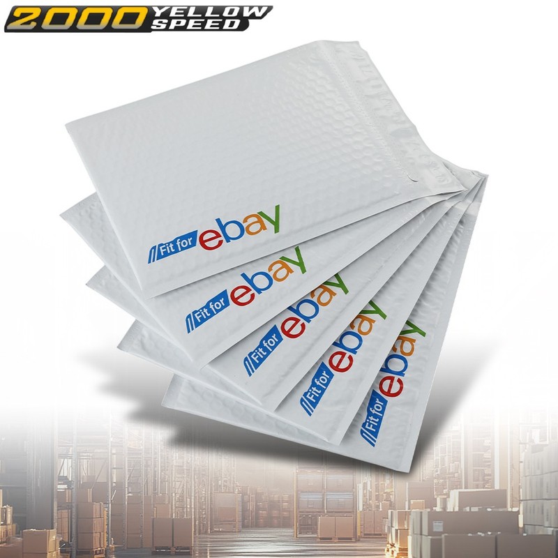 Padded Bubble Mailer Envelope White With Color Logo 100 Pieces gallery