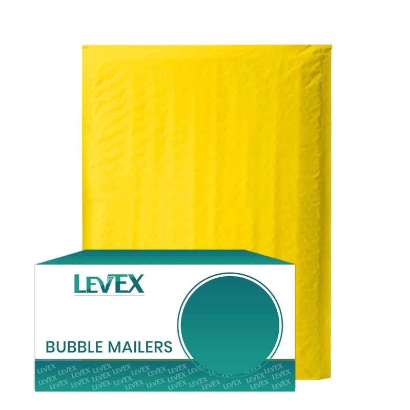 #000 4×8 (4×7) Yellow Poly Bubble Mailers Shipping Mailing Padded Bag Envelopes