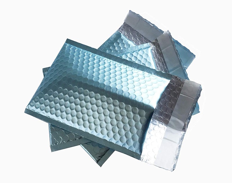 ProLine #0 6×10 Inches Extra Wide Matte Metallic Ice Blue Bubble Mailers Self…