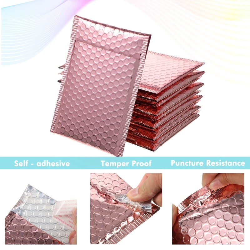 Outus 50 Pieces Metallic Padded Bubble Mailers Delivery Mailers Poly Mailers ... gallery