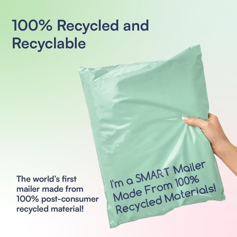 100 Count, 10x13 inch 100% Recycled Poly Mailers Eco Friendly Packaging Envel... gallery