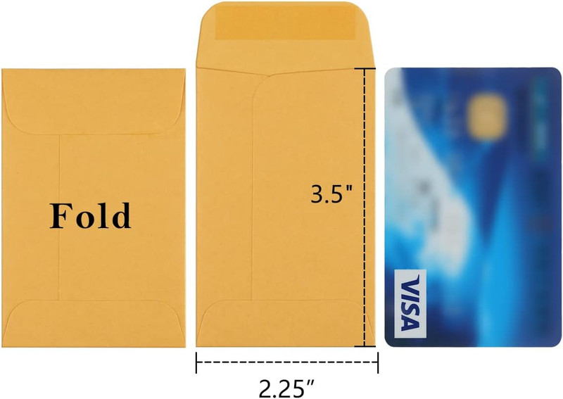 200 Pack Kraft Small Coin Envelopes Seed Packets Mini Envelopes for , Keys, Stam gallery