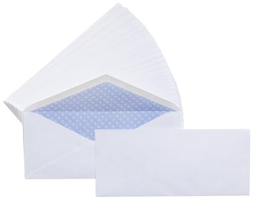 Security Tinted Business Envelopes for Documents & Invoices, 500 Pack, 4-1/8" x gallery
