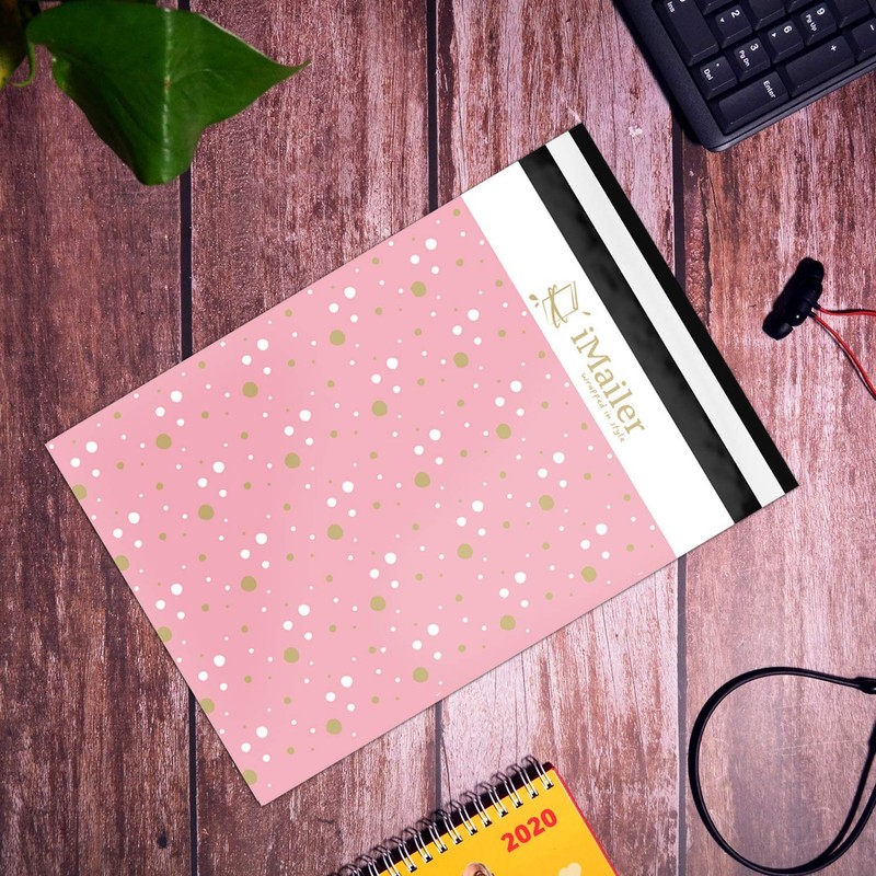 200 Count - 6x9 inch Pink Polka Dot - Thank You Poly Mailer Envelope Mailing ... gallery