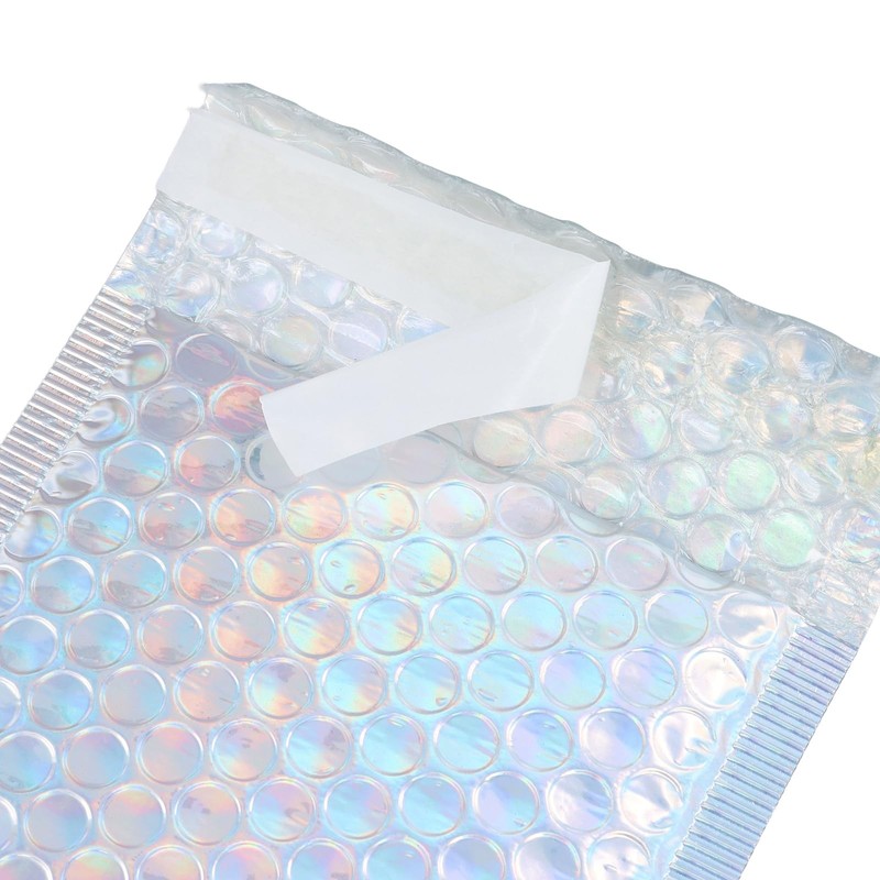 100 PCS 5 x 6 Inch Metallic Bubble Mailers, Silver Padded Mailing Envelopes, ... gallery