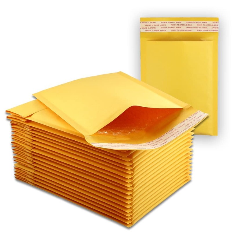 5x7 (18*13cm) Kraft Bubble Mailers Padded Envelope Shipping Bags Seal 200 Pack gallery