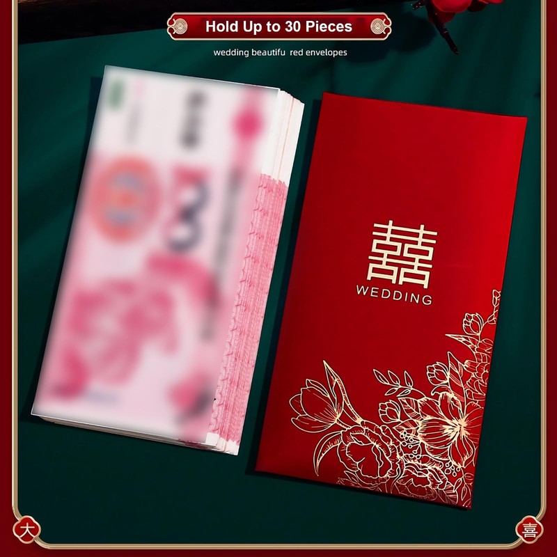 10 Pieces Red Envelopes Chinese Wedding, Lucky Money Envelopes with Retro Pat... gallery