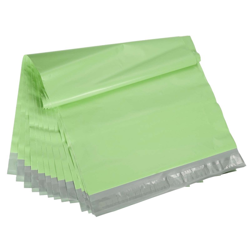 15×12 Inch Poly Mailers, 100 Pcs Shipping Bags for Clothing Fruit Green
