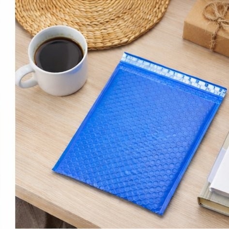 500 #0 6x10 Blue Poly Bubble Padded Envelopes Mailers Shipping Case 6"x10" gallery