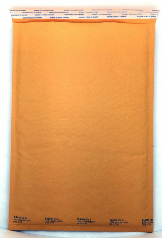 50 #5 (10.5″x16″) Kraft Bubble Lined Mailer Envelopes Self Seal Free Shipping