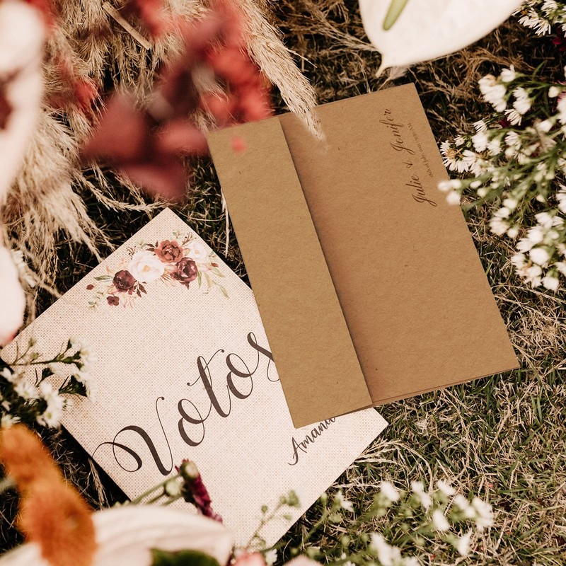 A7 Brown Kraft Envelopes Self Seal 100 Pack 120 GSM，Goefun Printable 5x7 gallery
