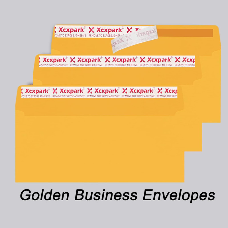 120 PCS #10 Golden Self Seal Kraft 4-1/8 X 9-1/2 Inches Security Envelopes, Wind gallery