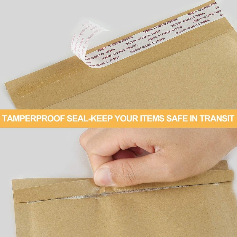 Natural Kraft Bubble Mailers 8.5x12 Inch 25 Pack Usable Size 8.5x11 Brown Pad... gallery