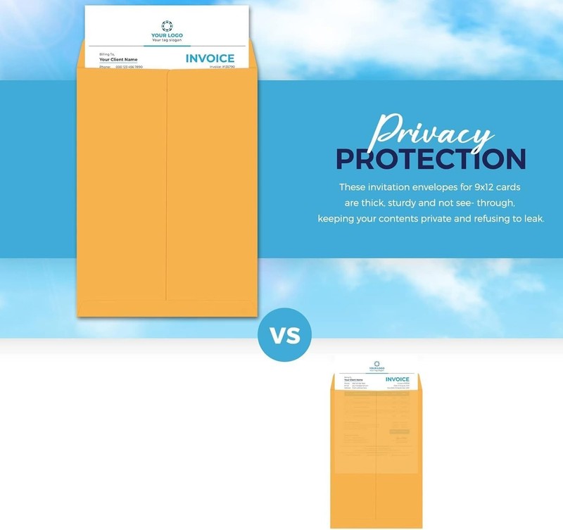 ACSTEP Manila Envelopes Self Seal 9 x12 100pack, Yelllow Manilla envelopes 9x... gallery