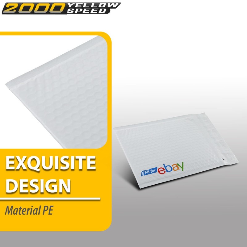 Padded Bubble Mailer Envelope White With Color Logo 100 Pieces gallery