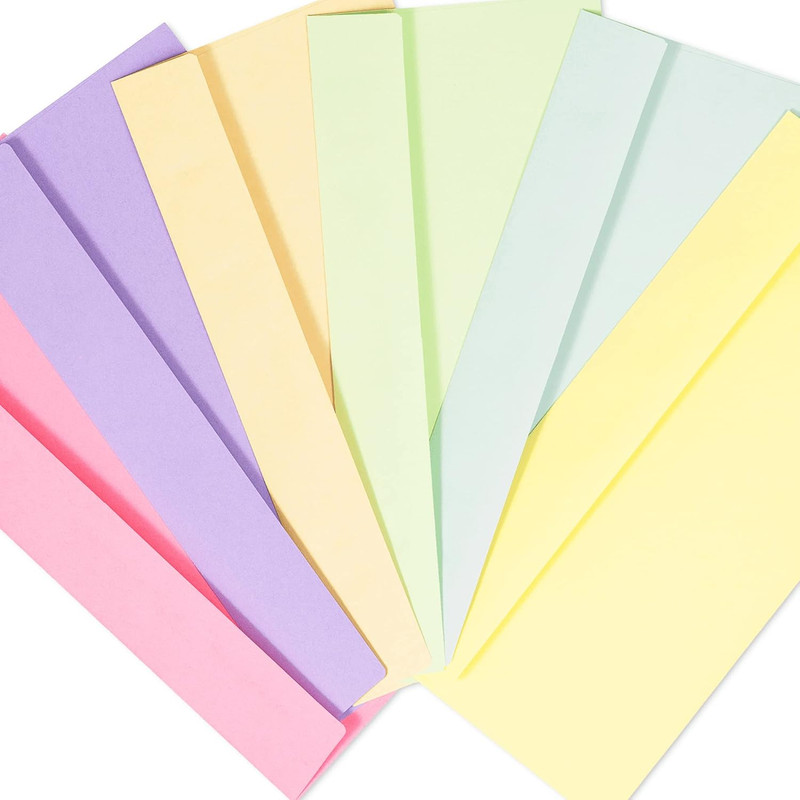 Colored Envelopes Letter Size, 36-Pack #10 Business Envelopes, 4 1/8 X 9 1/2 …