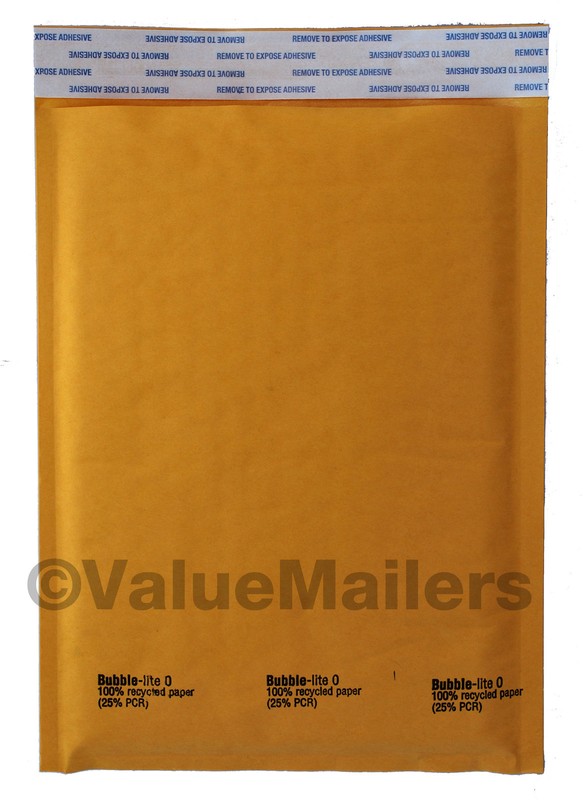 500 #00 5×10 ” Bubble – Lite ” Kraft Bubble Mailers Padded Envelopes Bags