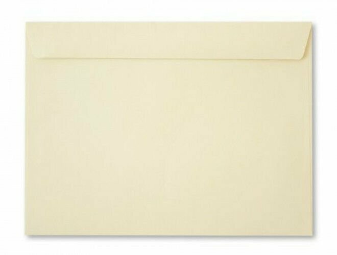 9 x 12″ Natural Color Booklet Envelopes – Gummed Flap – 24w(90gsm) – 50 per Pack