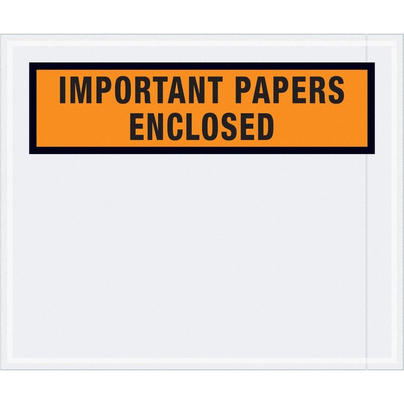 GRAINGER APPROVED PL449 Packing List Envelopes,12 x 10″ 820FJ7