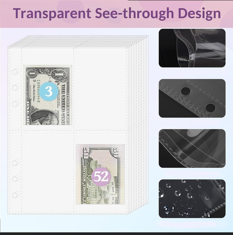 Modern 100 Envelopes Savings Challenge Binder – Track and Save Effectively! gallery