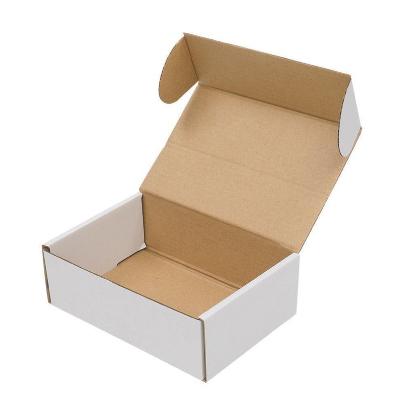 50 Pack 6x4x2 White Corrugated Shipping Mailer Packing Box Boxes for UPS USPS