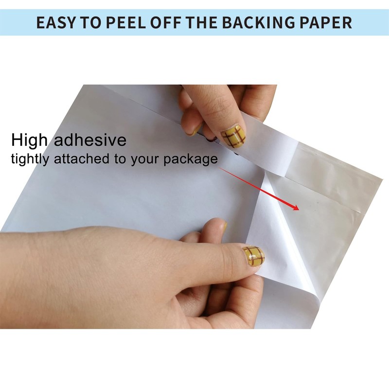 1000 PCS 7x10 Inch Clear Packing List Envelopes Adhesive Shipping Label gallery