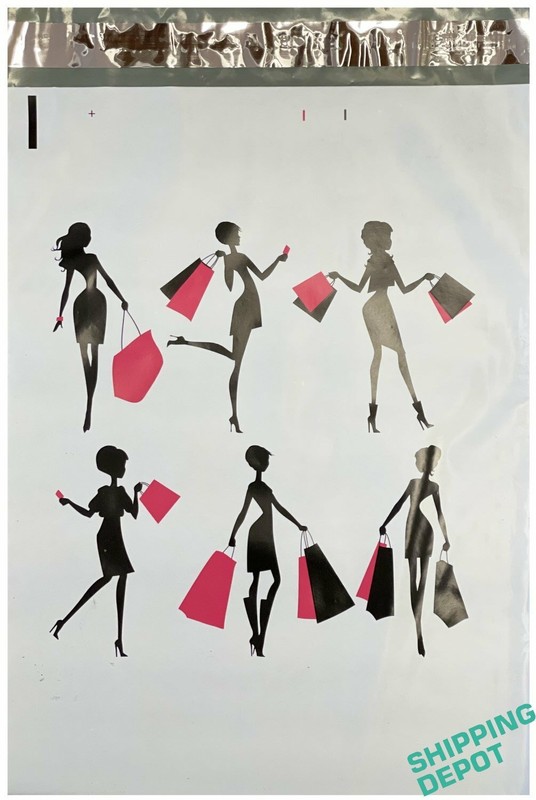 200 Custom Design 10x13 Poly Mailers Cute Shopping Pink Black Envelope Mailers gallery